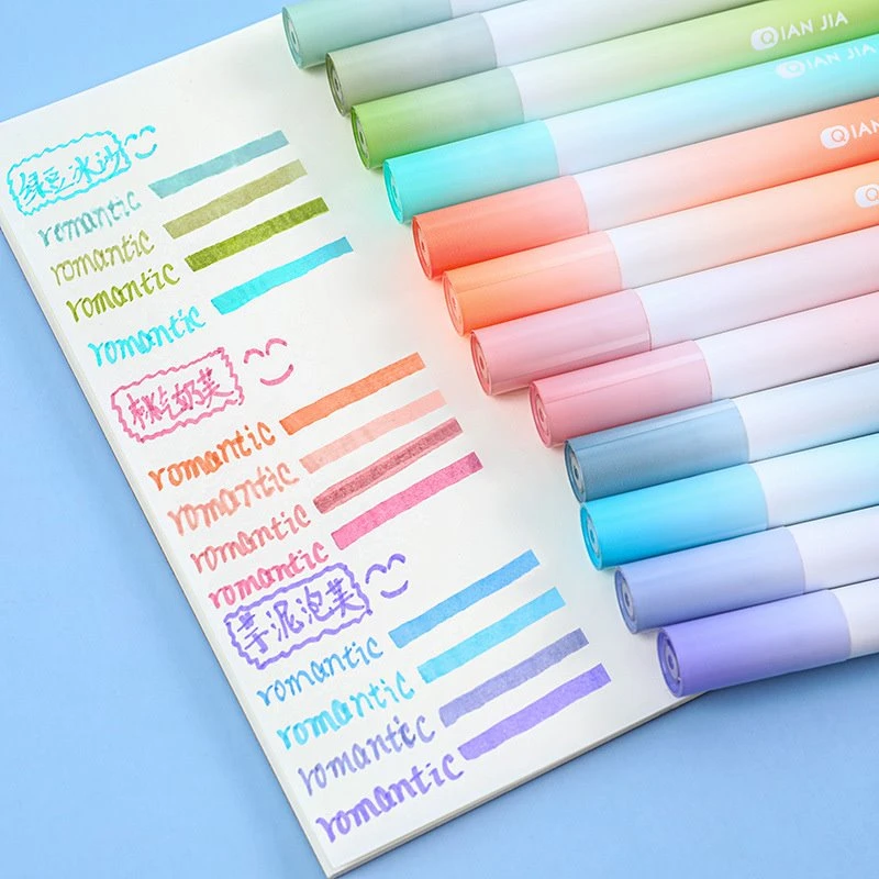 12 rangli pastel yoritgichlar